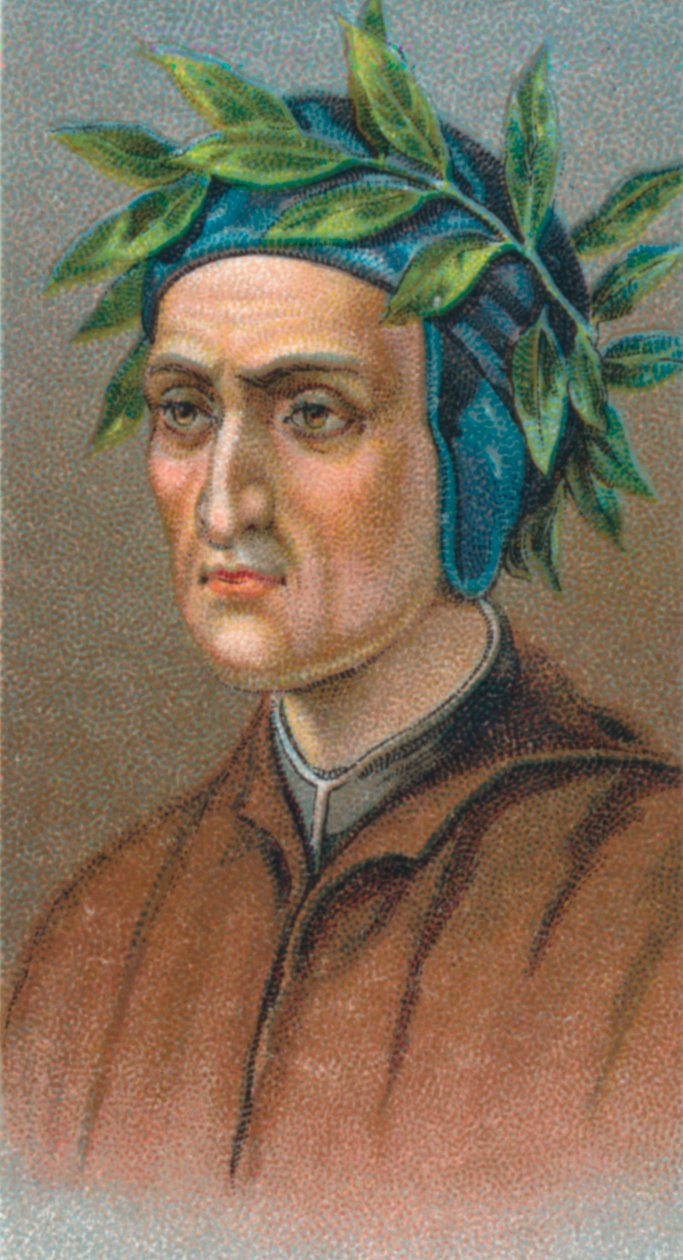 Dante Alighieri 1265-1321, poeta florentino italiano, 1924 de Unbekannt
