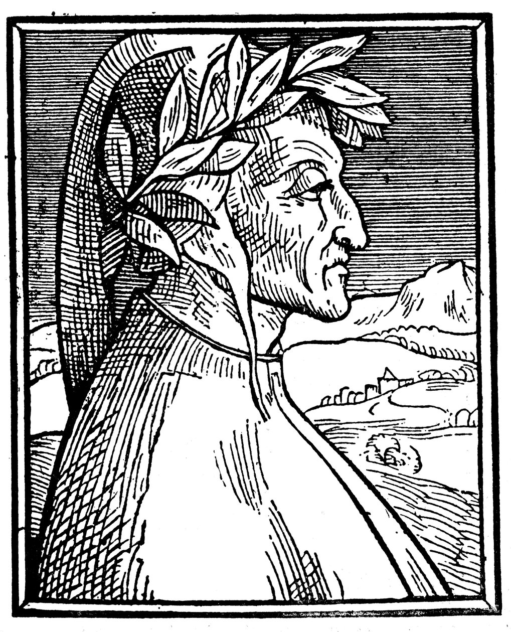 Dante Alighieri 1265-1321, poeta italiano, 1521 de Unbekannt