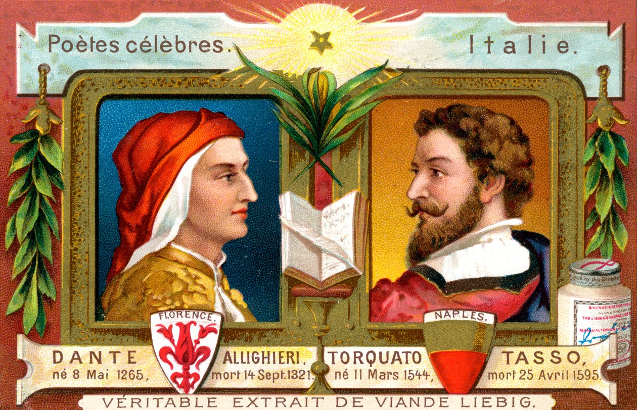 Dante Allighieri e Torquato Tasso, c1900 de Unbekannt