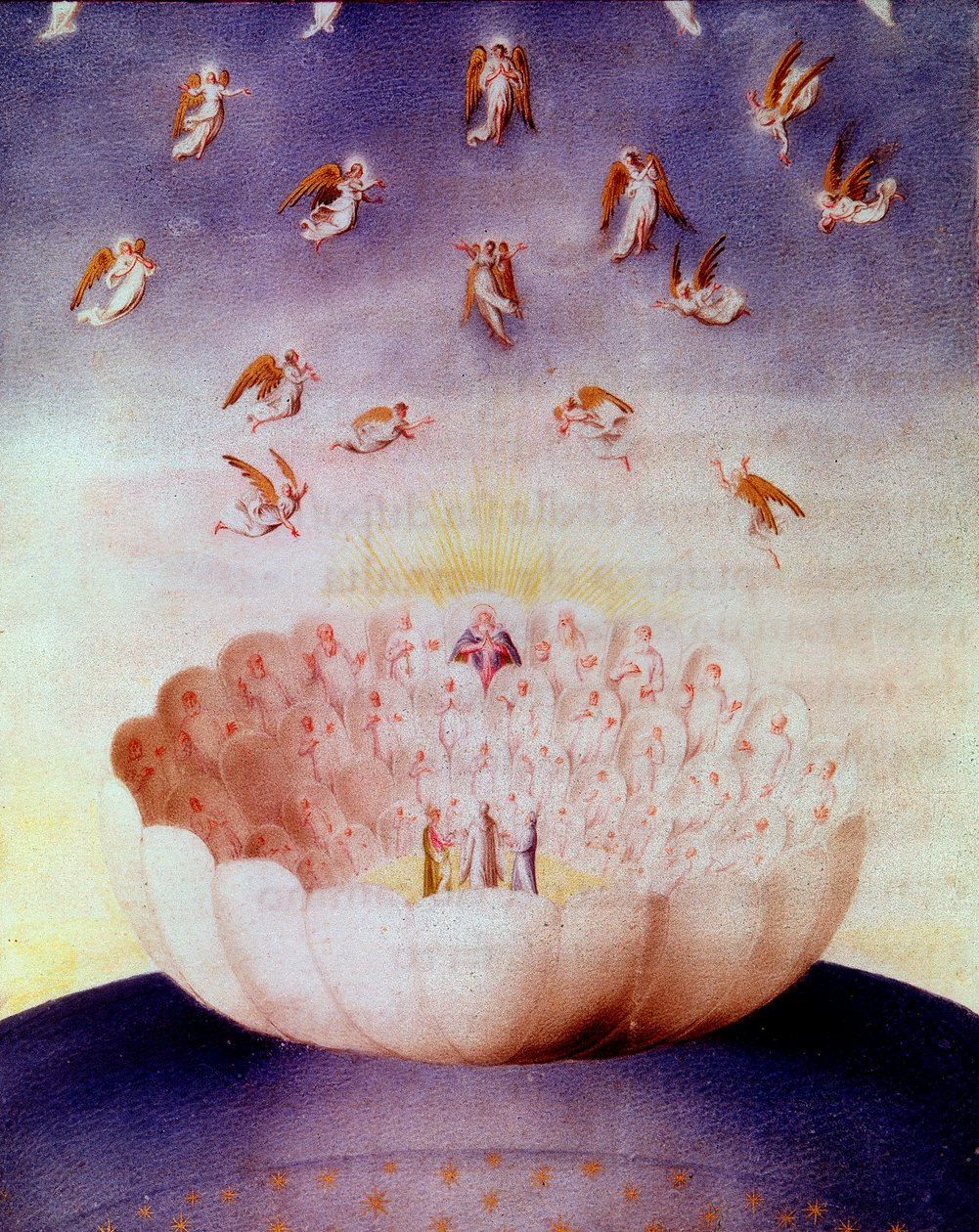 Visão de Dantes do céu, século XV de Unbekannt