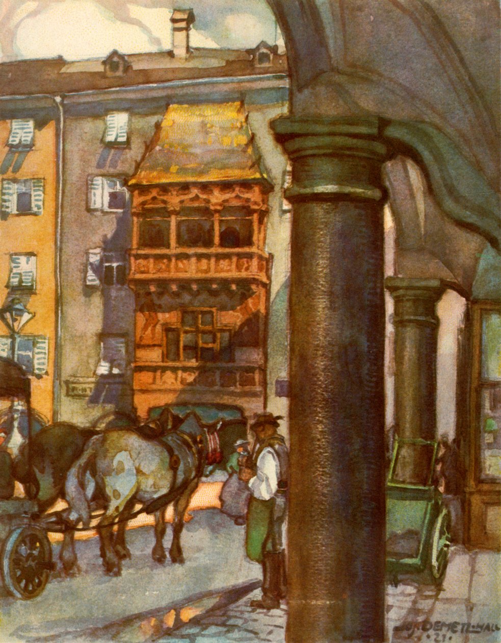 O telhado dourado, telhado dourado, c1929. de Unbekannt