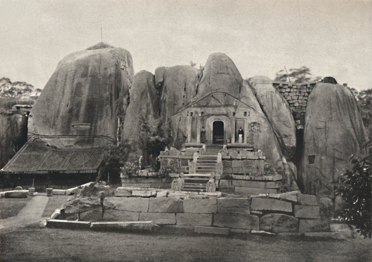 O Issurumuniya - Felse - Vihara construído pelo rei Devanampiya Tissa no século III aC, 1926 de Unbekannt