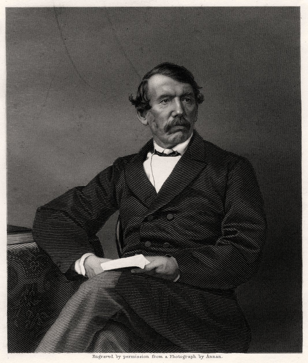 David Livingstone, missionário escocês e explorador africano, século XIX de Unbekannt