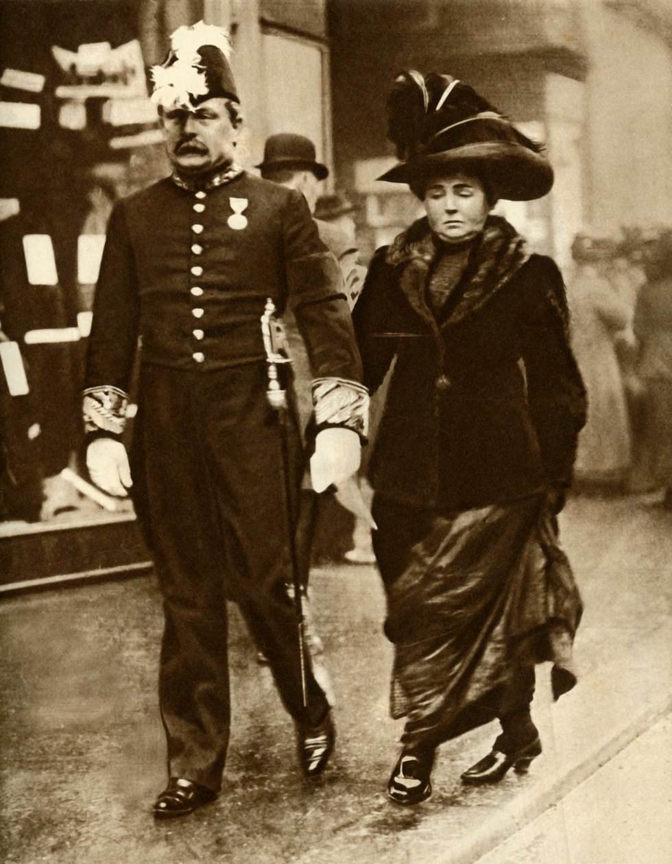 David Lloyd George e sua esposa Margaret, 1910, 1935. de Unbekannt