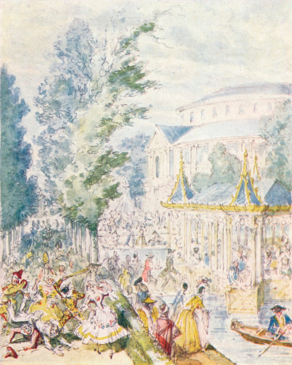 Dia do baile de máscaras em Ranelagh Gardens, 1842, 1903. de Unbekannt