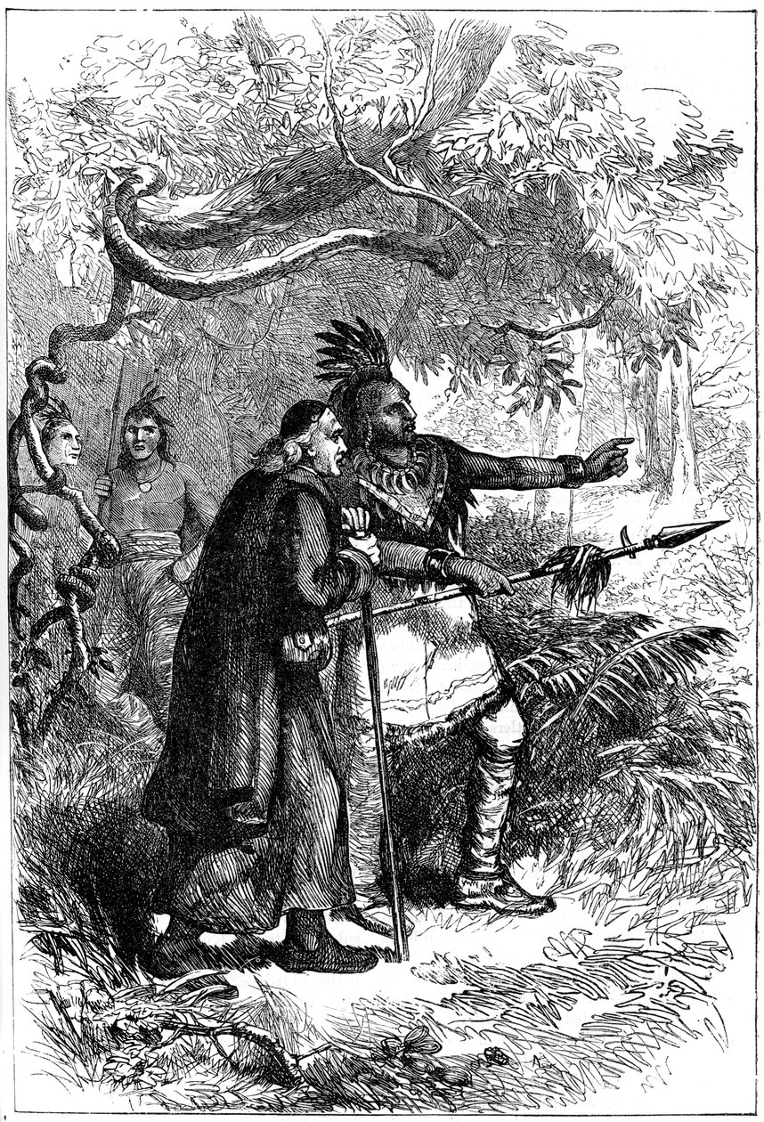 De Lamberville expulso pelos Onondagas, final do século XVII ou início do século XVIII c1880 de Unbekannt