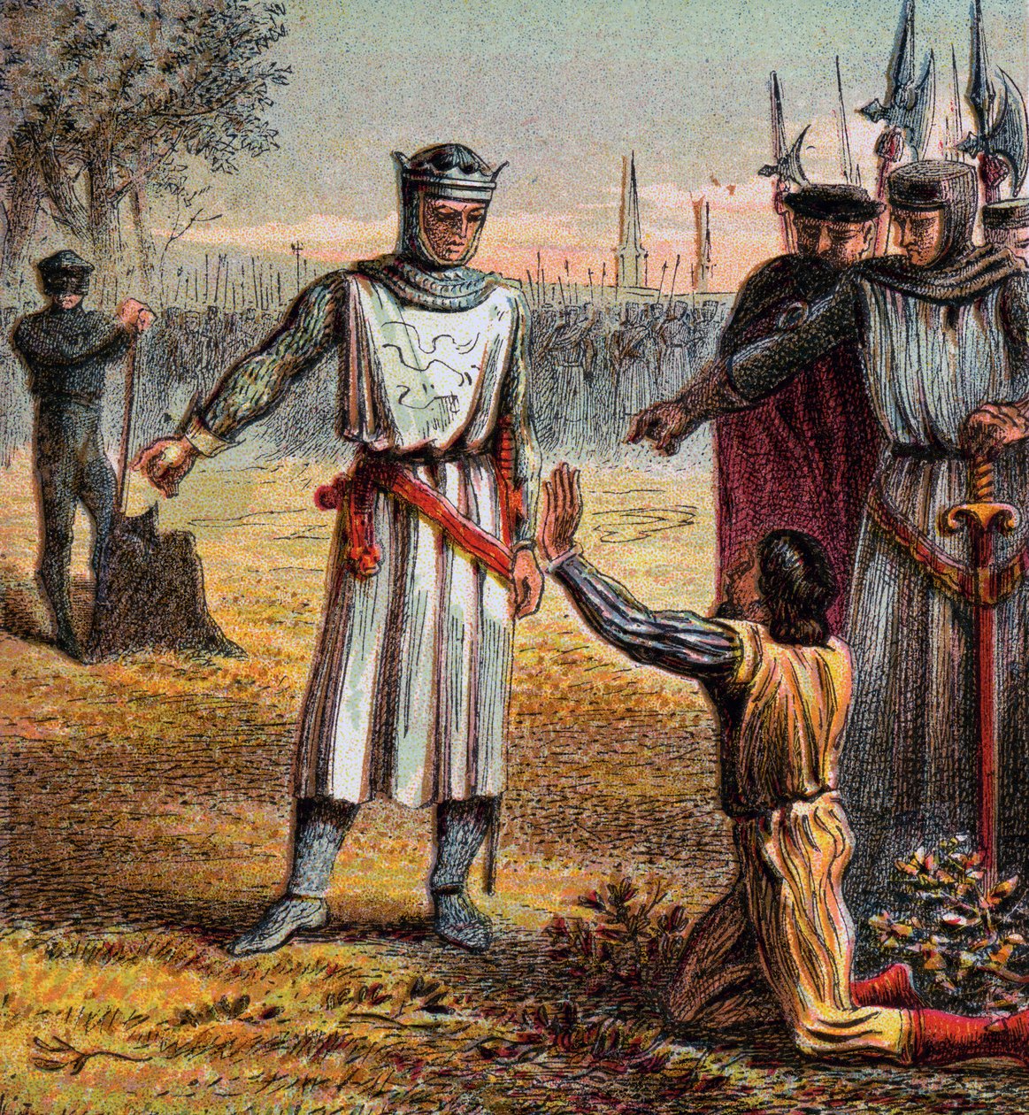 Morte dos cais Gaveston, 1312, c1850 de Unbekannt