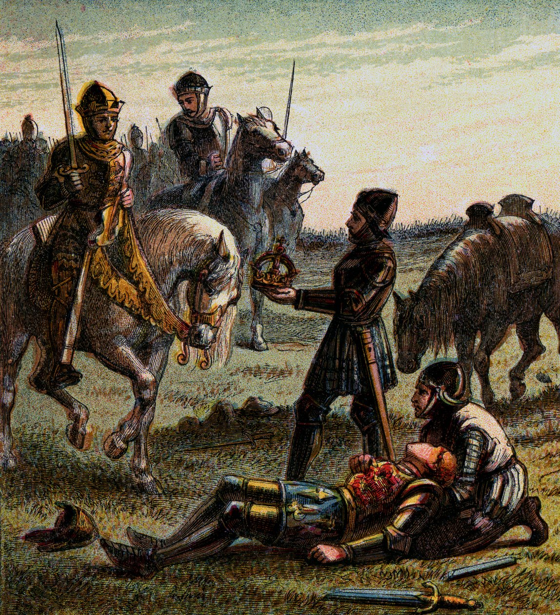 Morte de Ricardo III, 1485, c1850 de Unbekannt