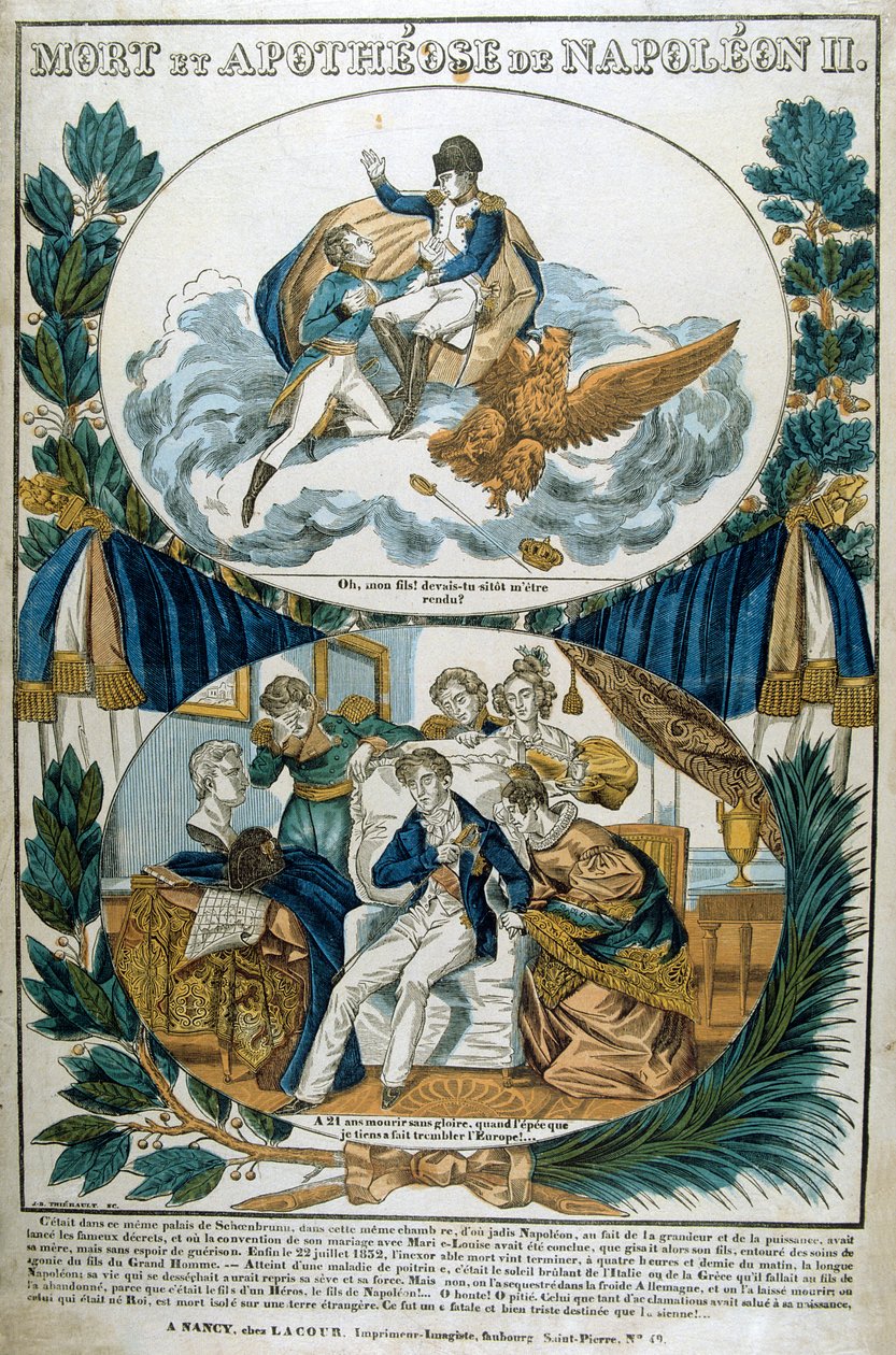 Morte e apoteose de Napoleão II, século XIX de Unbekannt
