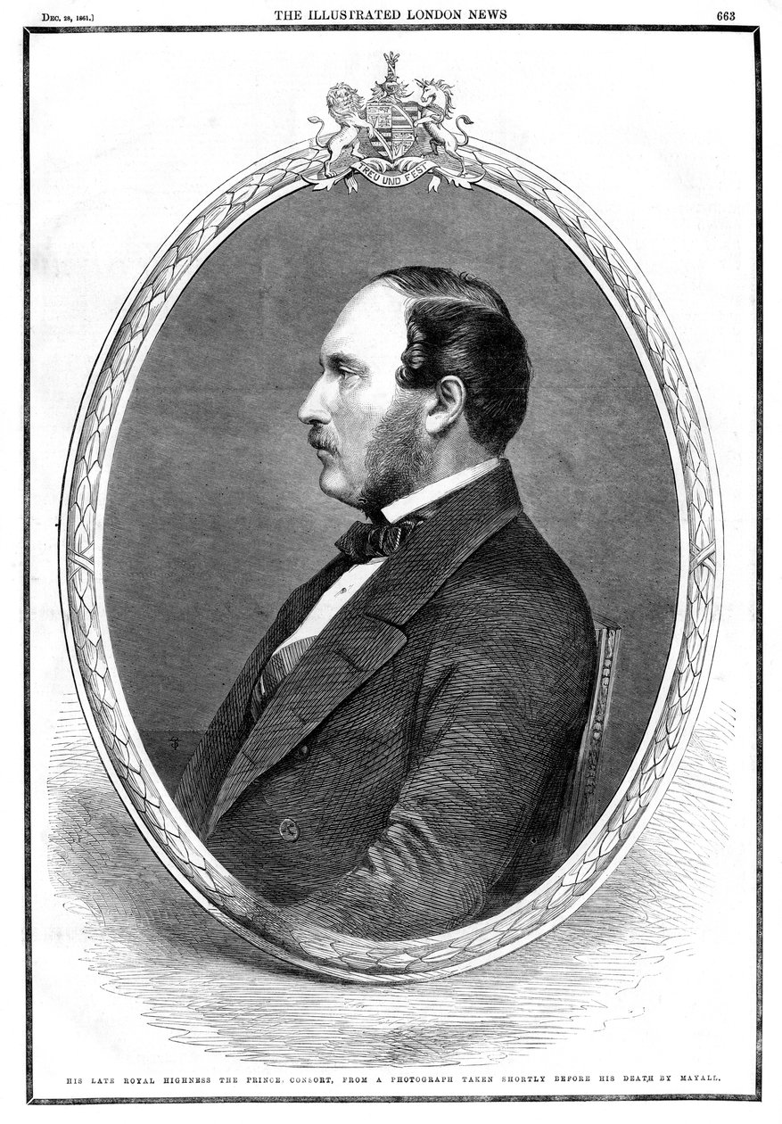 Morte de Albert, Prince Consort, 1861 de Unbekannt