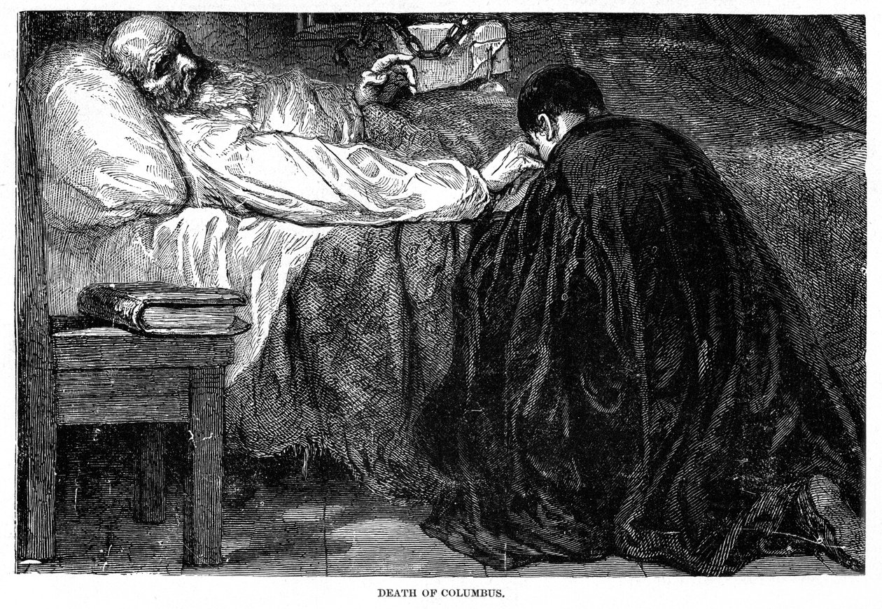 Morte de Cristóvão Colombo, 1506, 1872 de Unbekannt