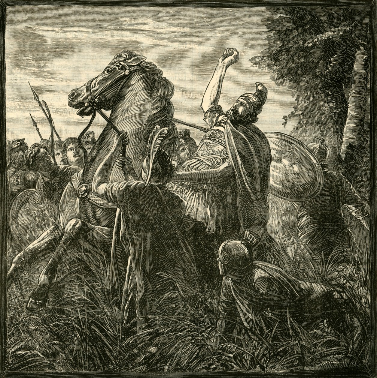 Morte de Crasso, 1890. de Unbekannt