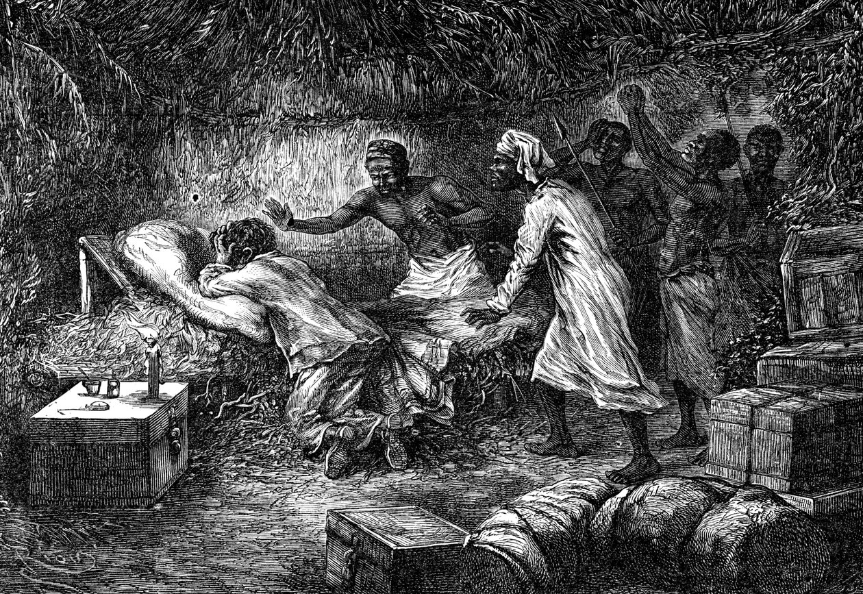 Morte de David Livingstone, missionário e explorador escocês, 1 de maio de 1873 1877 de Unbekannt
