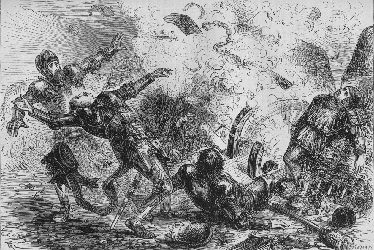 Morte de Tiago II. da Escócia, c1880 de Unbekannt