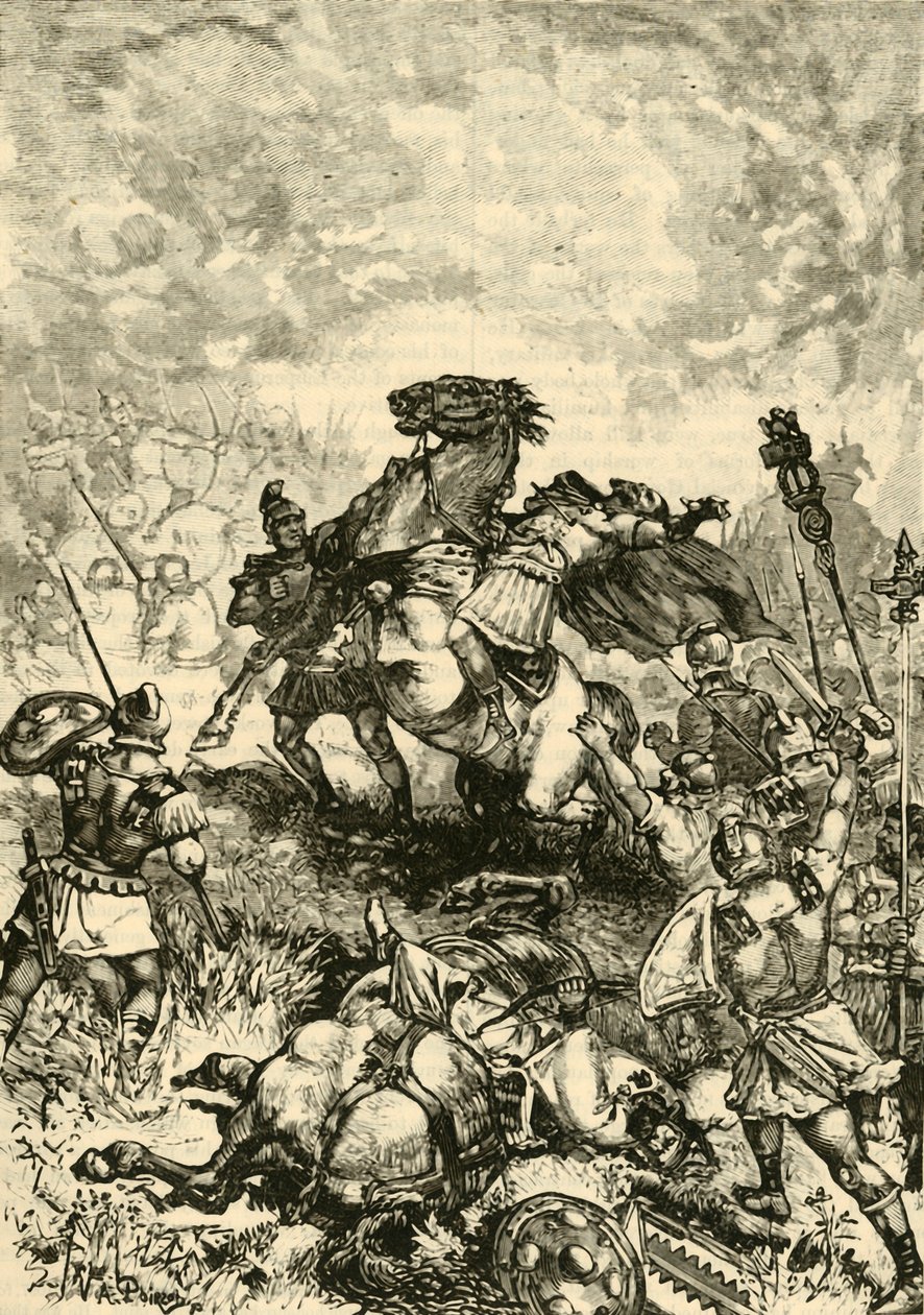 Morte de Juliano, o Apóstata, 1890. de Unbekannt