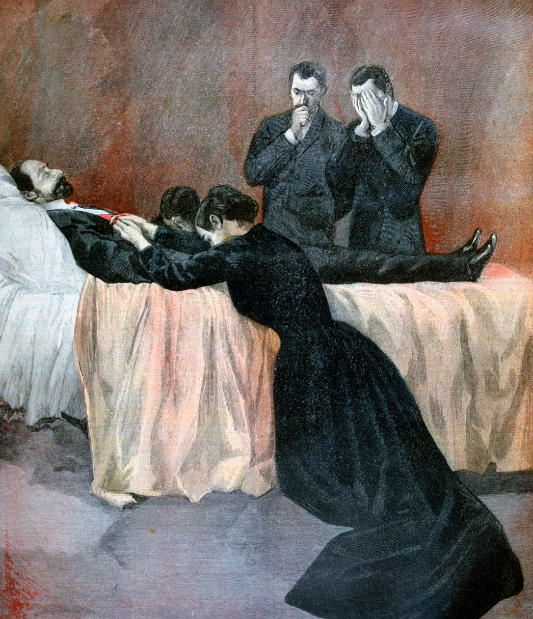 Morte de Marie François Sadi Carnot, Presidente da Terceira República Francesa, 1894 de Unbekannt