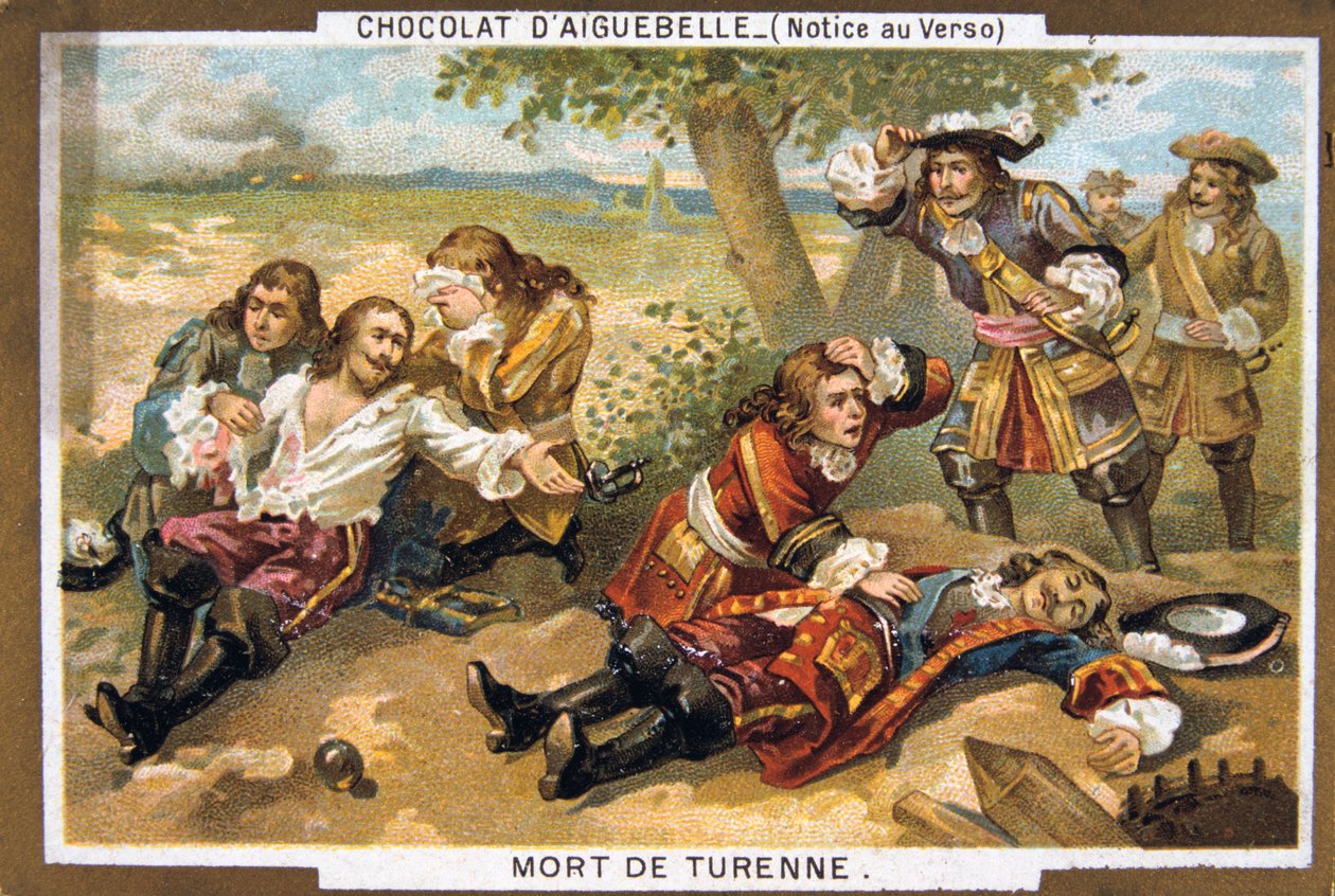 Morte de Marshall Turenne, 1675, século XIX de Unbekannt