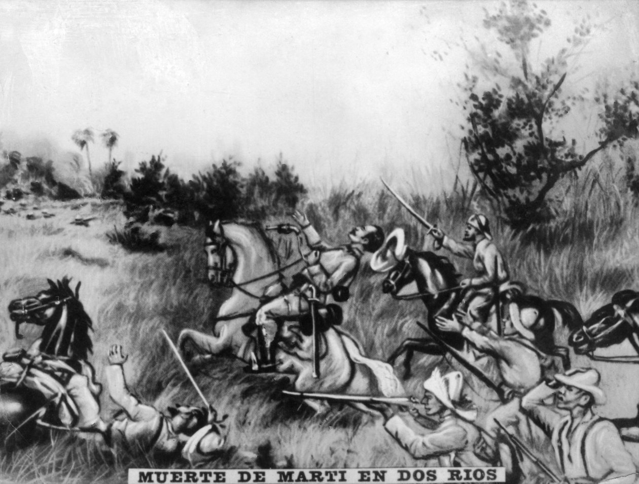 Morte de Marti na batalha de dois rios, 1895, 1920 de Unbekannt