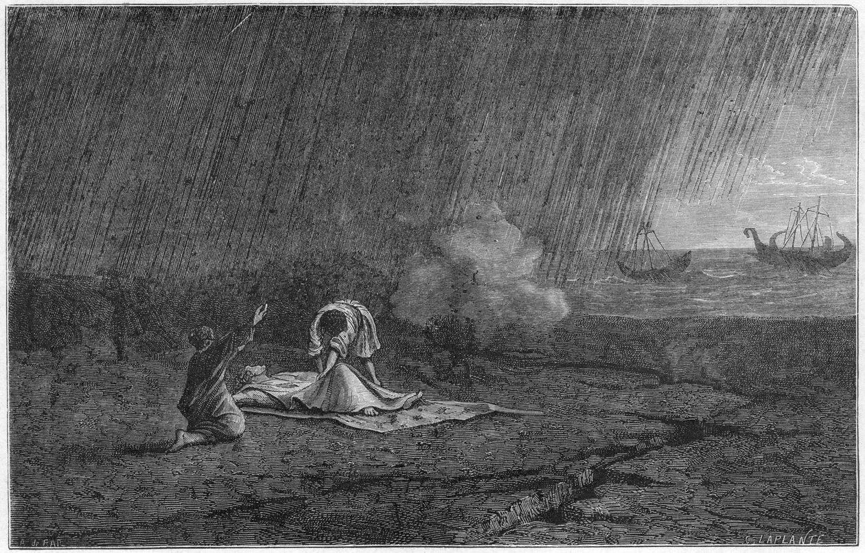 Morte de Plínio, o Velho, 79 1866 de Unbekannt