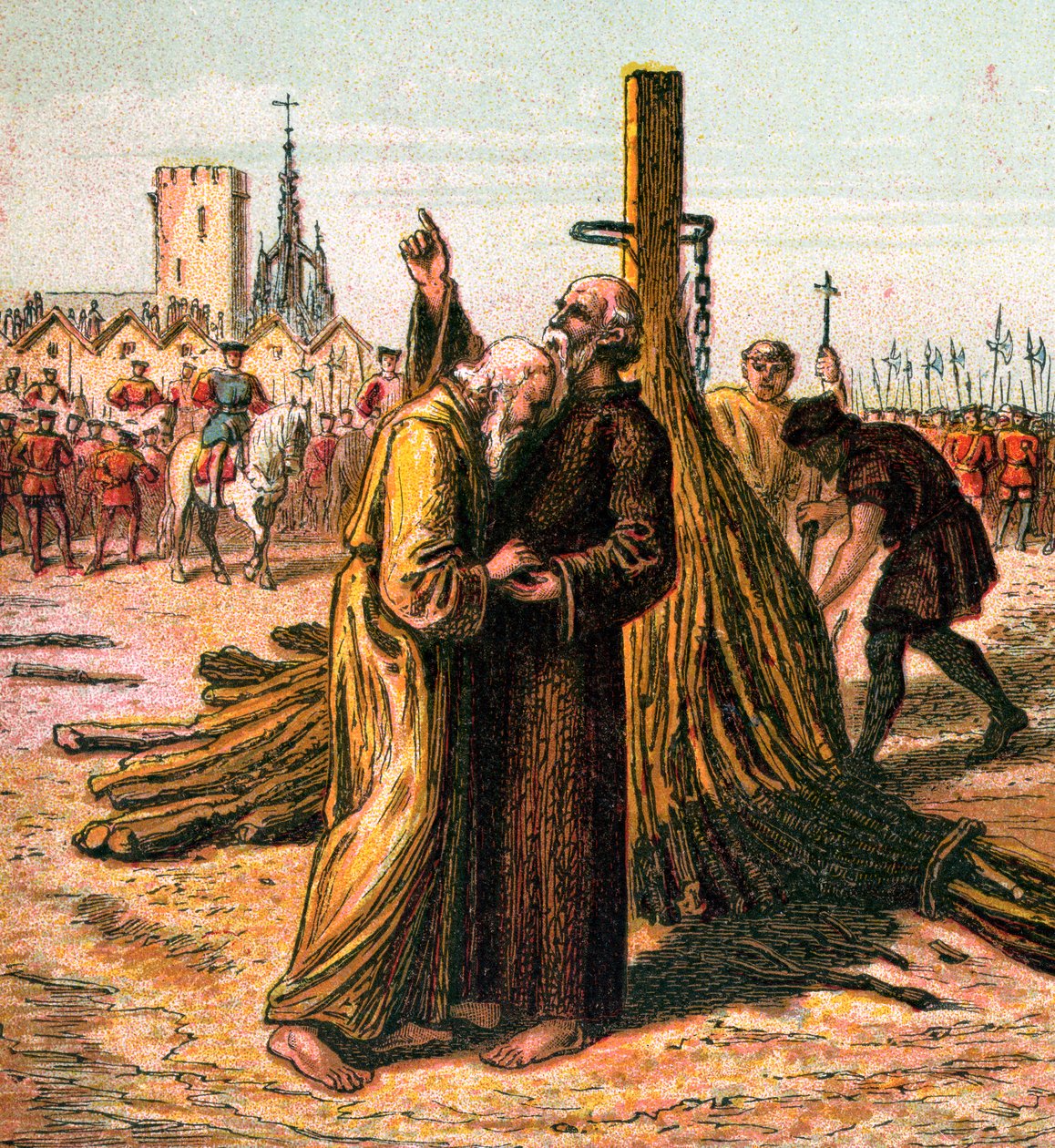 Morte de Ridley e Latimer, 1555, c1850 de Unbekannt