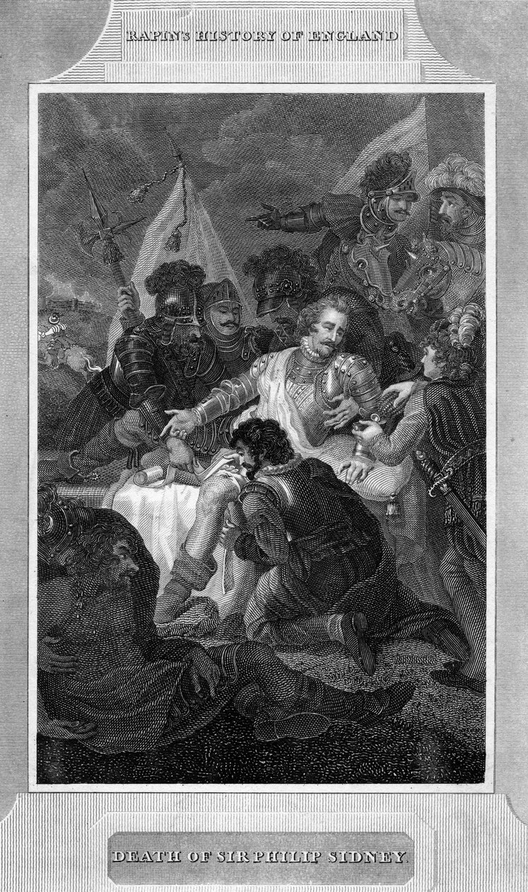 Morte de Sir Philip Sydney, 1586 c1815 de Unbekannt