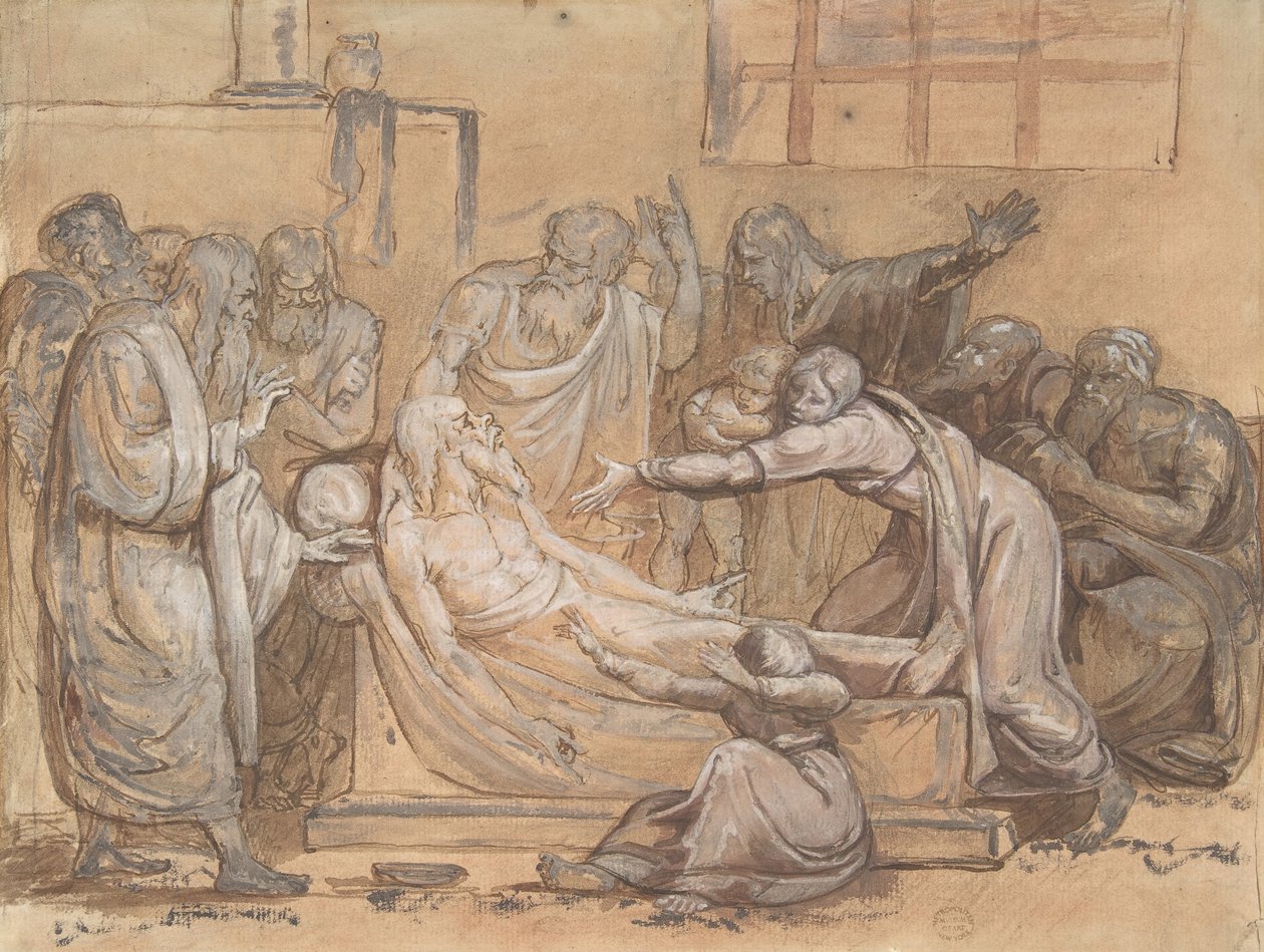 Morte de Sócrates, século XIX. de Unbekannt
