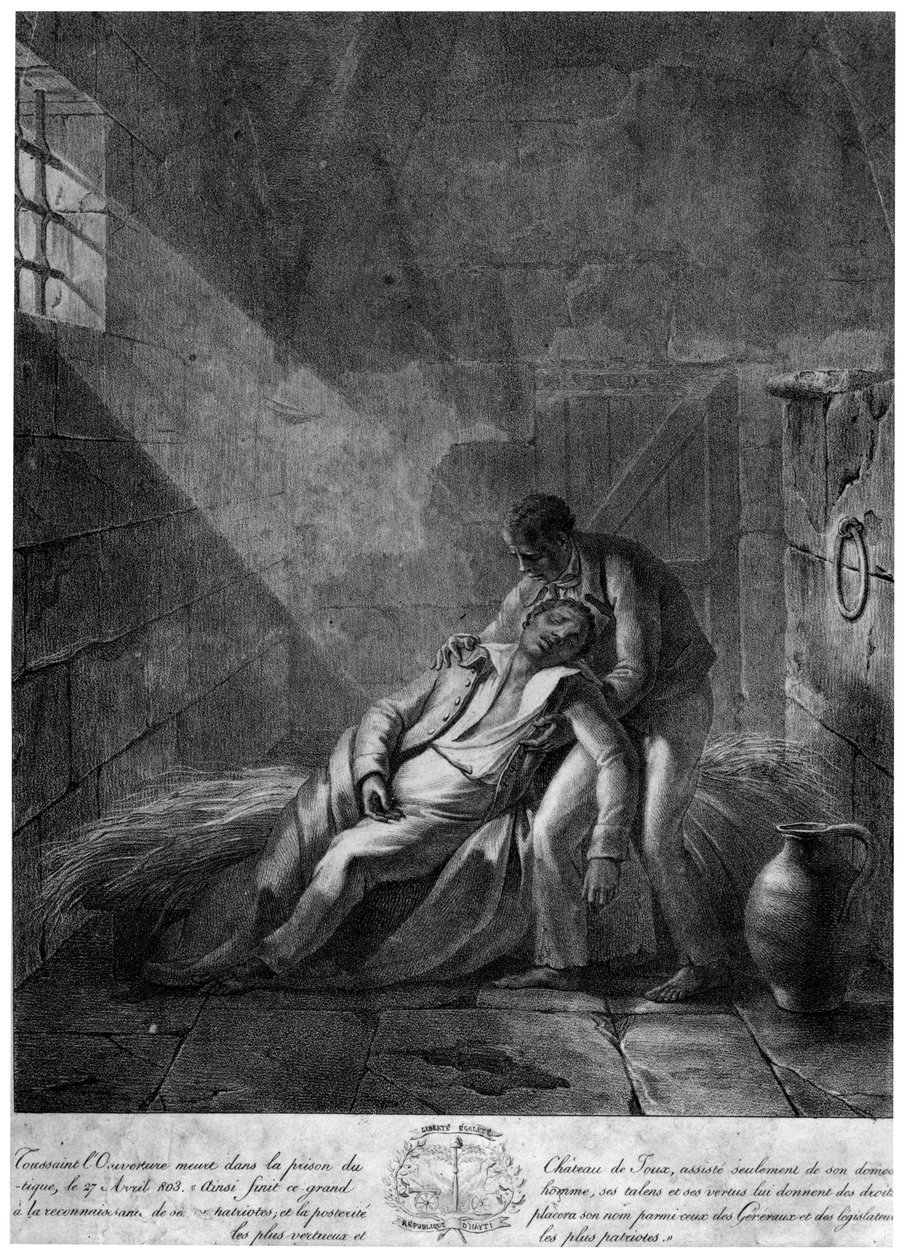 Morte de Toussaint Louverture, líder revolucionário haitiano, 27 de abril de 1803 de Unbekannt