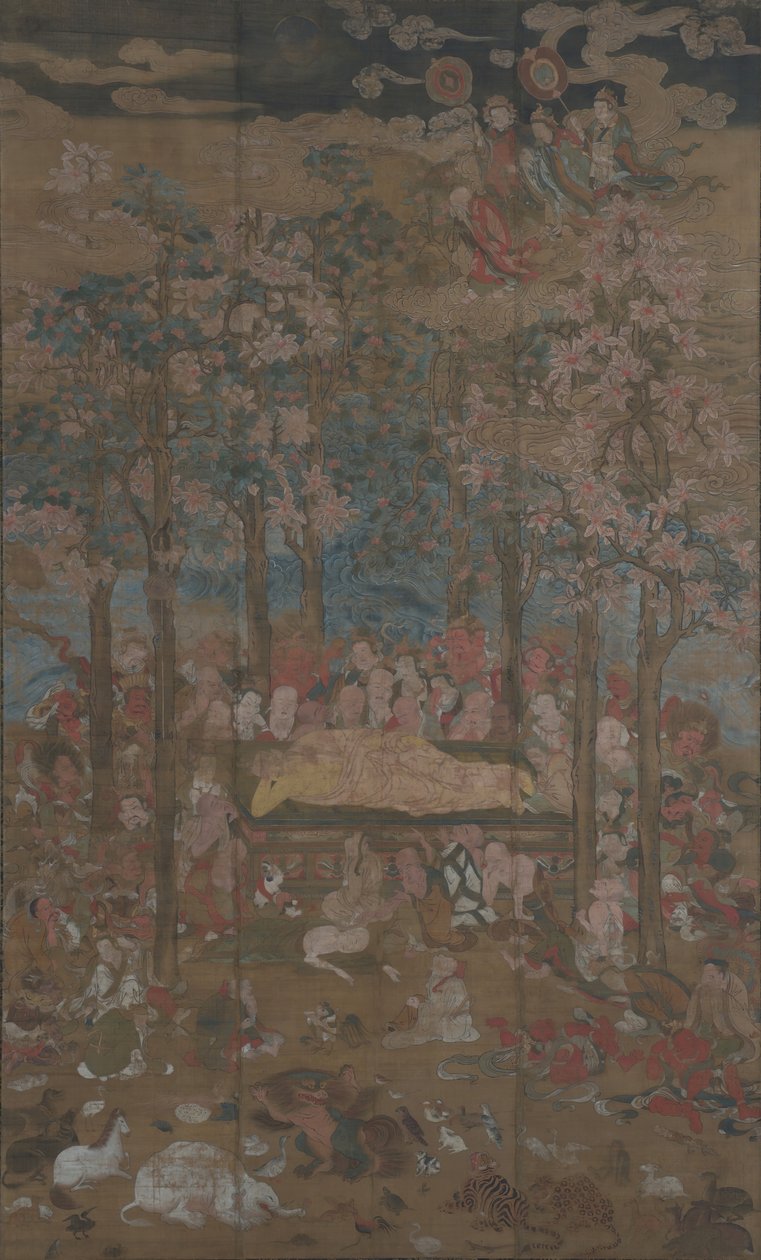 Morte do Buda Histórico Nehan-zu, século XV. de Unbekannt