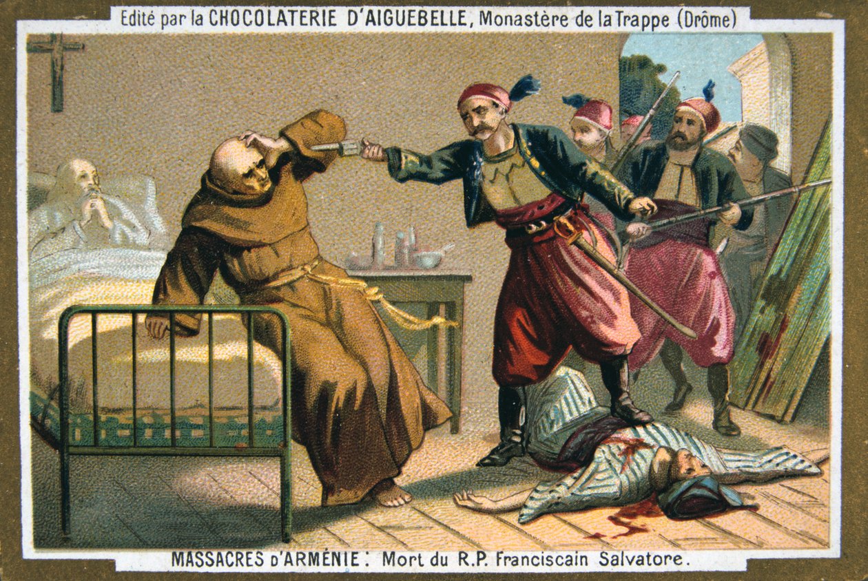 Morte do reverendo padre Salvatore, monge franciscano, 1895 de Unbekannt