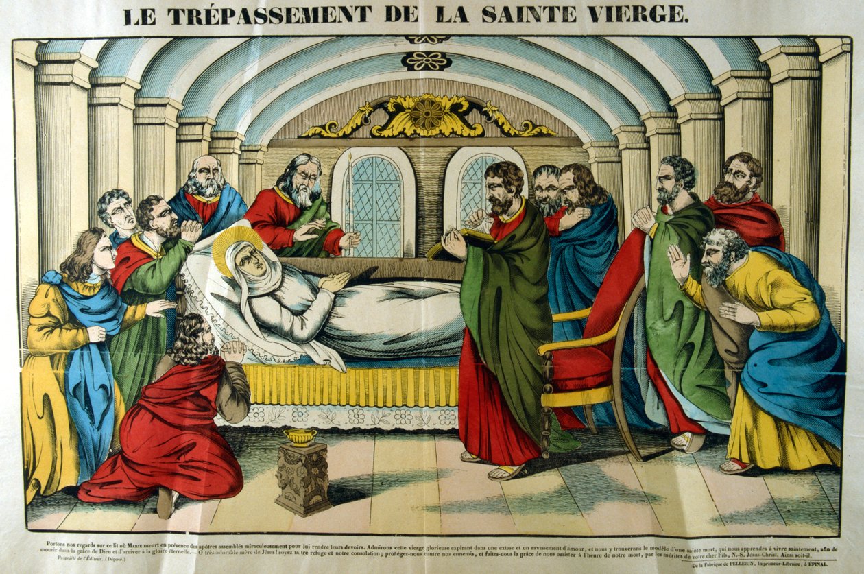Morte da Virgem Maria, século XIX de Unbekannt