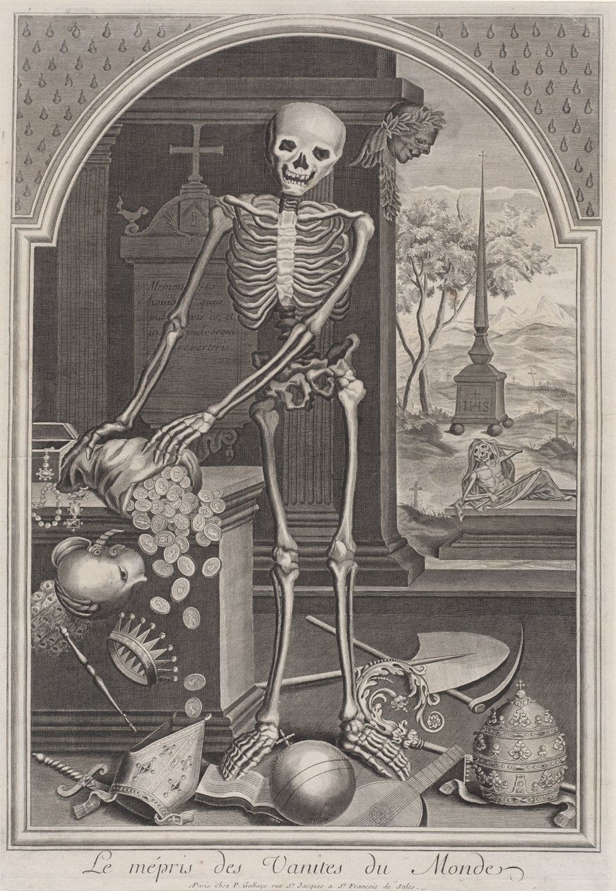 Morte com vaidades mundanas, 17001720. de Unbekannt