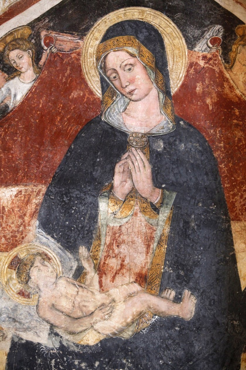 Afresco decadente na igreja de Santa Maria dell