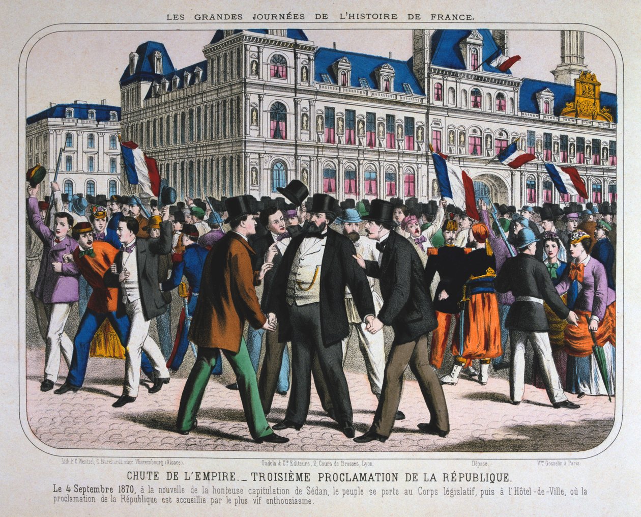 Declaração da Terceira República Francesa, 4 de setembro de 1870 de Unbekannt