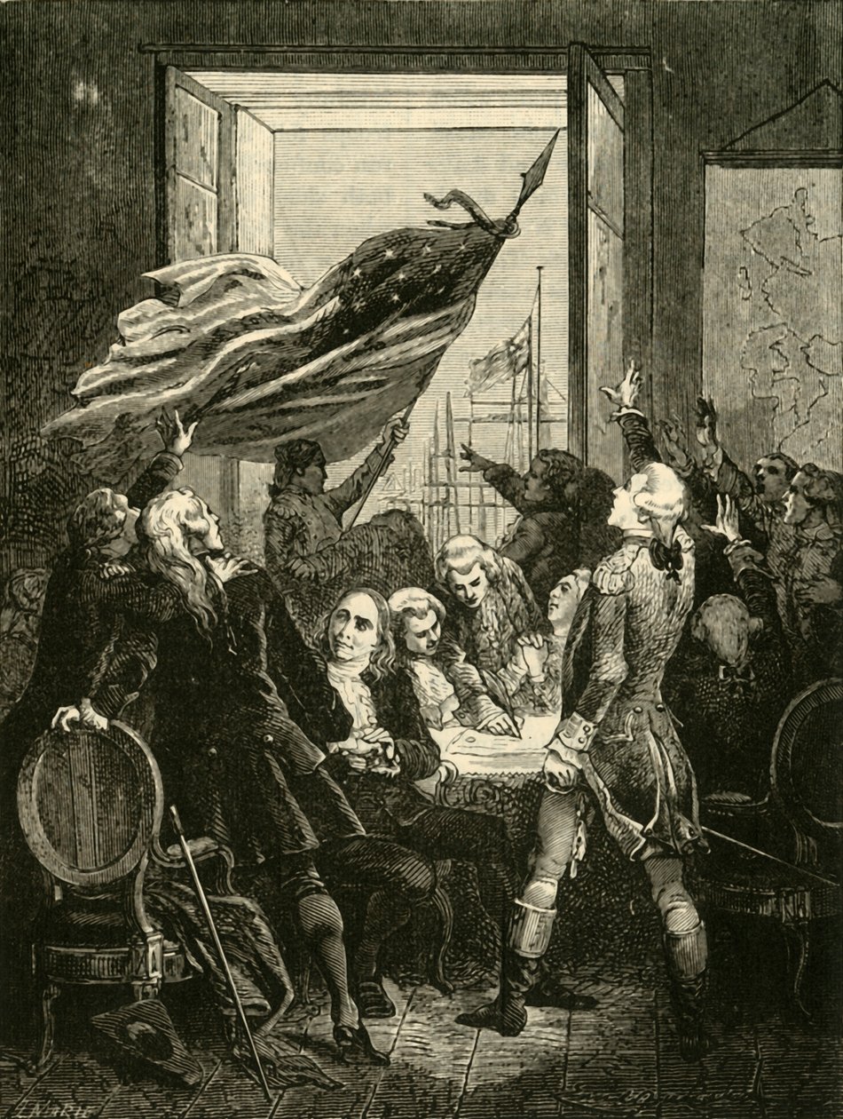 Declaração da Independência dos Estados Unidos, 1776, 1890. de Unbekannt