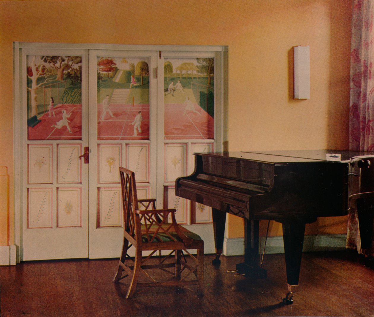 Decoração de Eric Ravilious no apartamento de Sir Geoffrey Frys, Portman Square, Londres, 1933 de Unbekannt