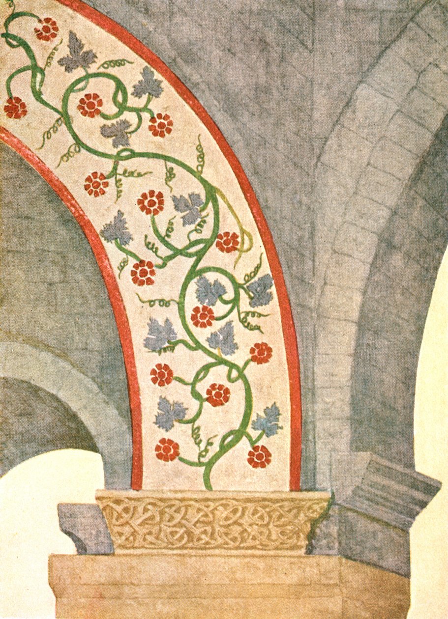 Decoração na igreja de São João Batista, neto, Vaud, Suíça, 1928. de Unbekannt
