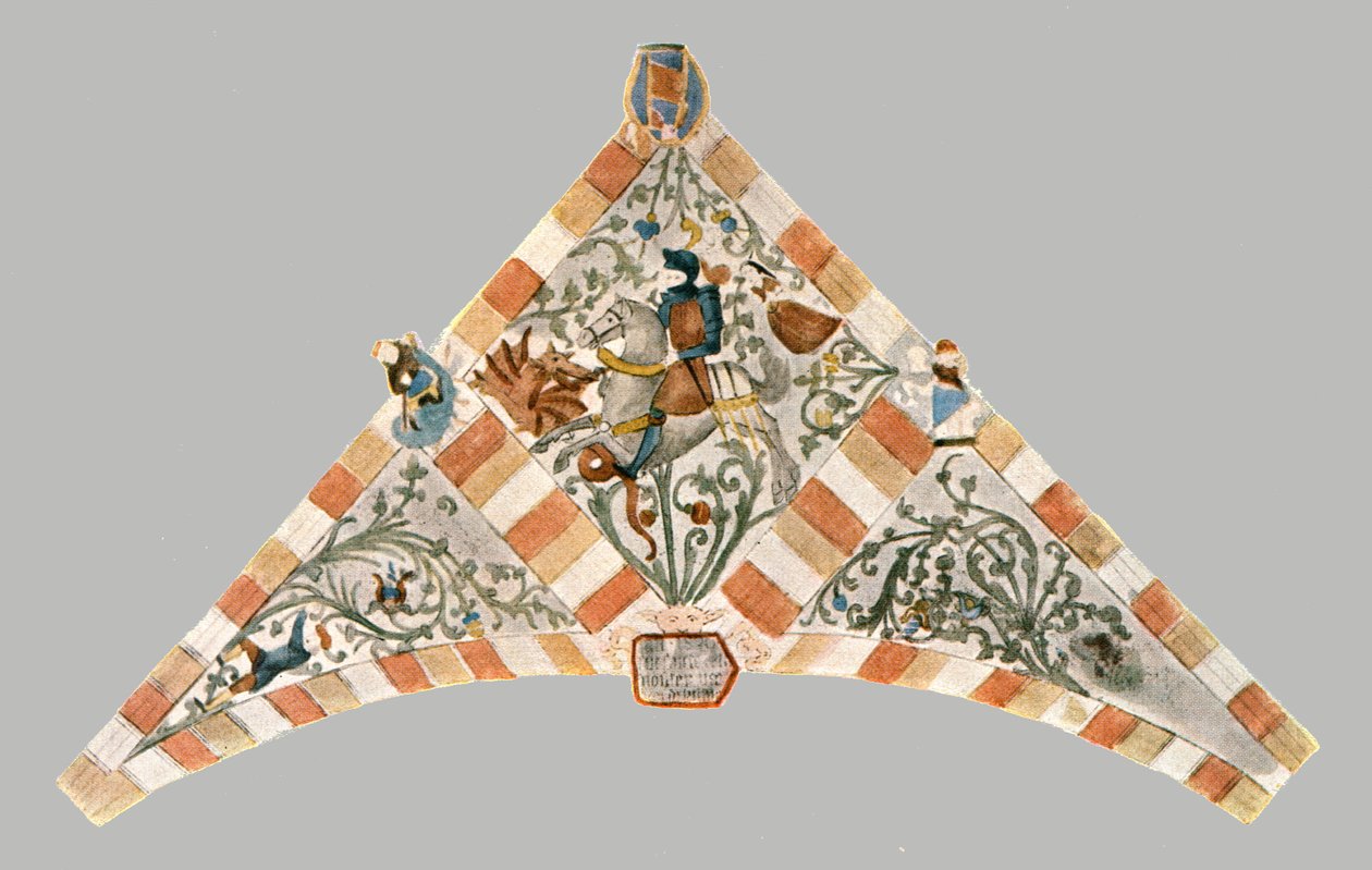 Decoração em St Peters Church, Bastogne, Bélgica, 1928. de Unbekannt
