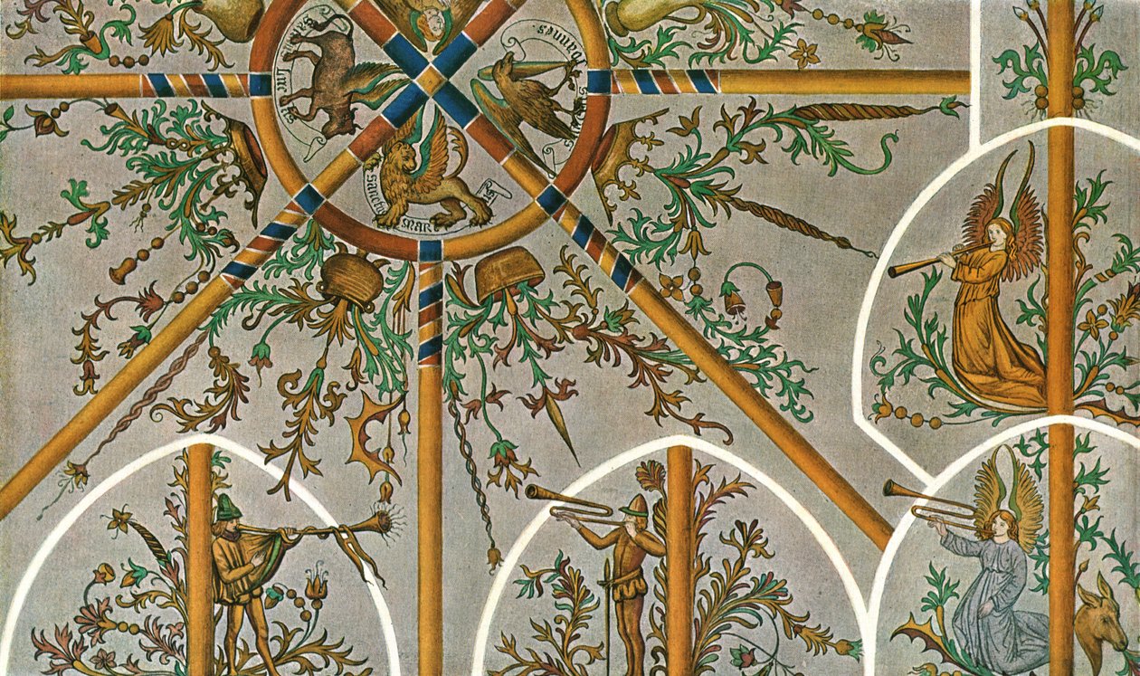 Decoração na Igreja Stedum, Groningen, Holanda, 1928. de Unbekannt