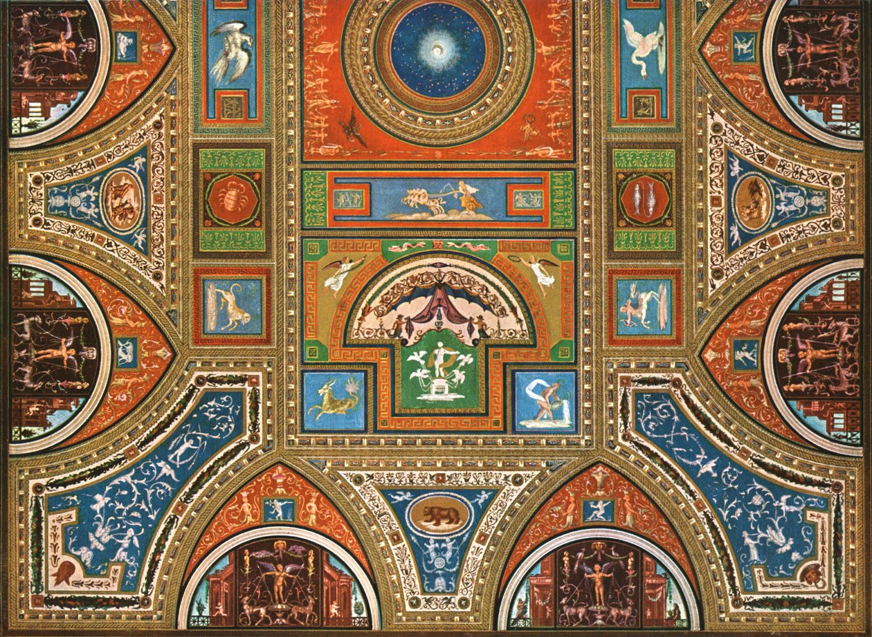 Decoração nos Apartamentos Borgia, Palácio Apostólico, Vaticano, Roma, Itália, 1928. de Unbekannt