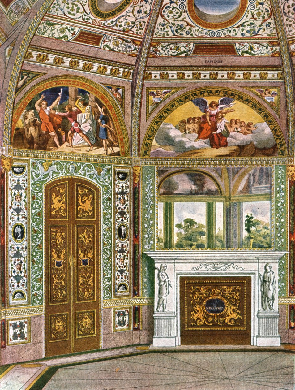 Decoração no Pavilhão do Jardim Octagon no Palácio de Buckingham, Londres, 1928. de Unbekannt