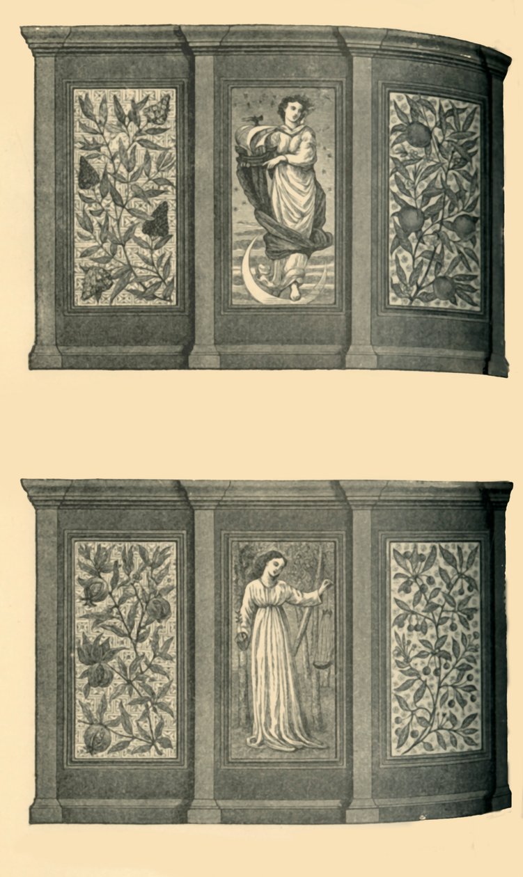 Decorações da sala de jantar ocidental, South Kensington Museum, c1865, 1881. de Unbekannt