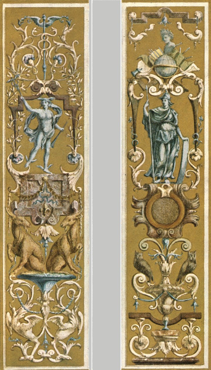 Pintura decorativa no Louvre, Paris, França, 1928. de Unbekannt