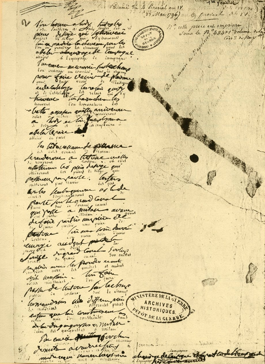 Decreto de Napoleão Bonaparte, 23 de maio de 1796, 1921. de Unbekannt