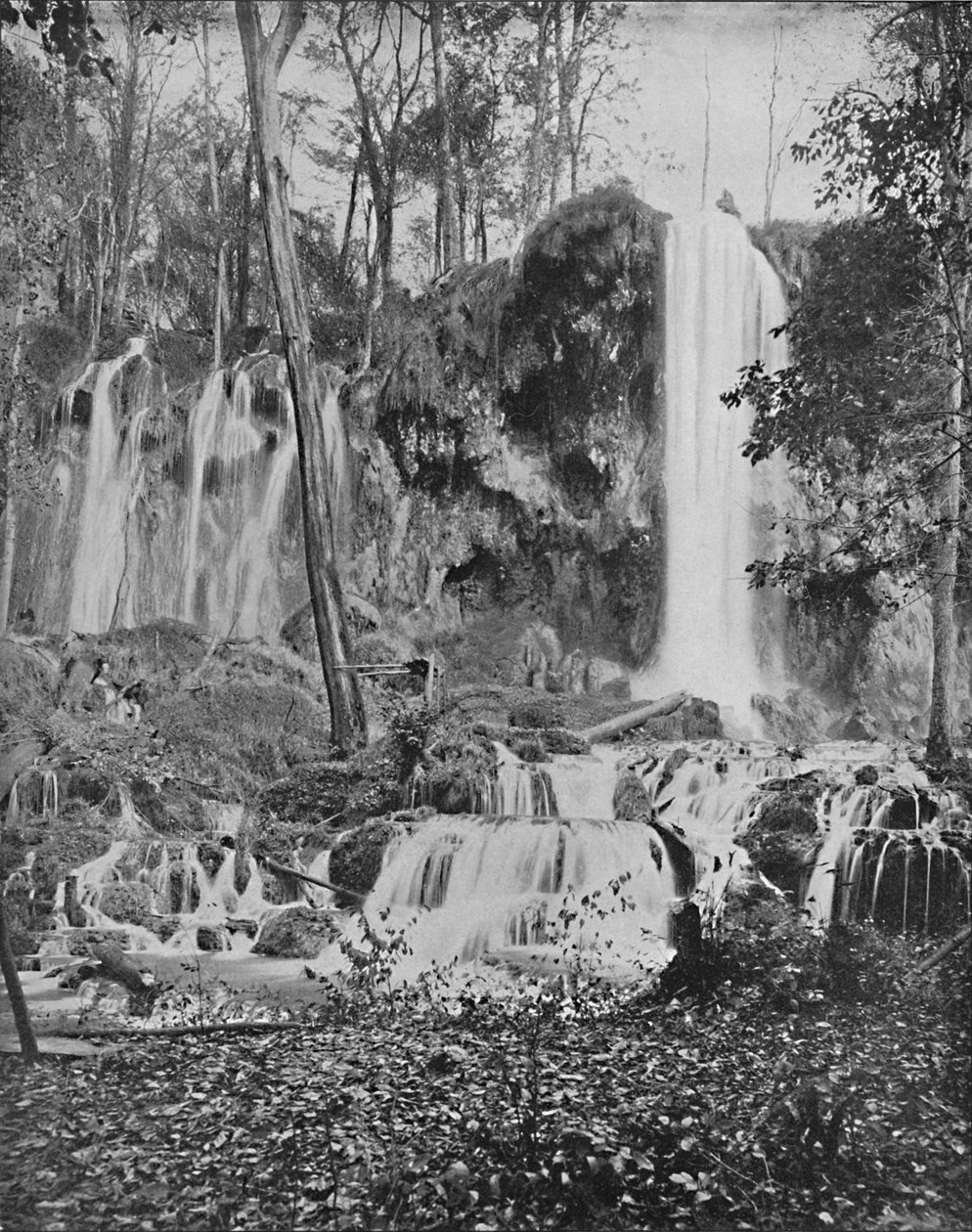 Deer Lick Falls, Mineral Springs, Virgínia, c1897. de Unbekannt