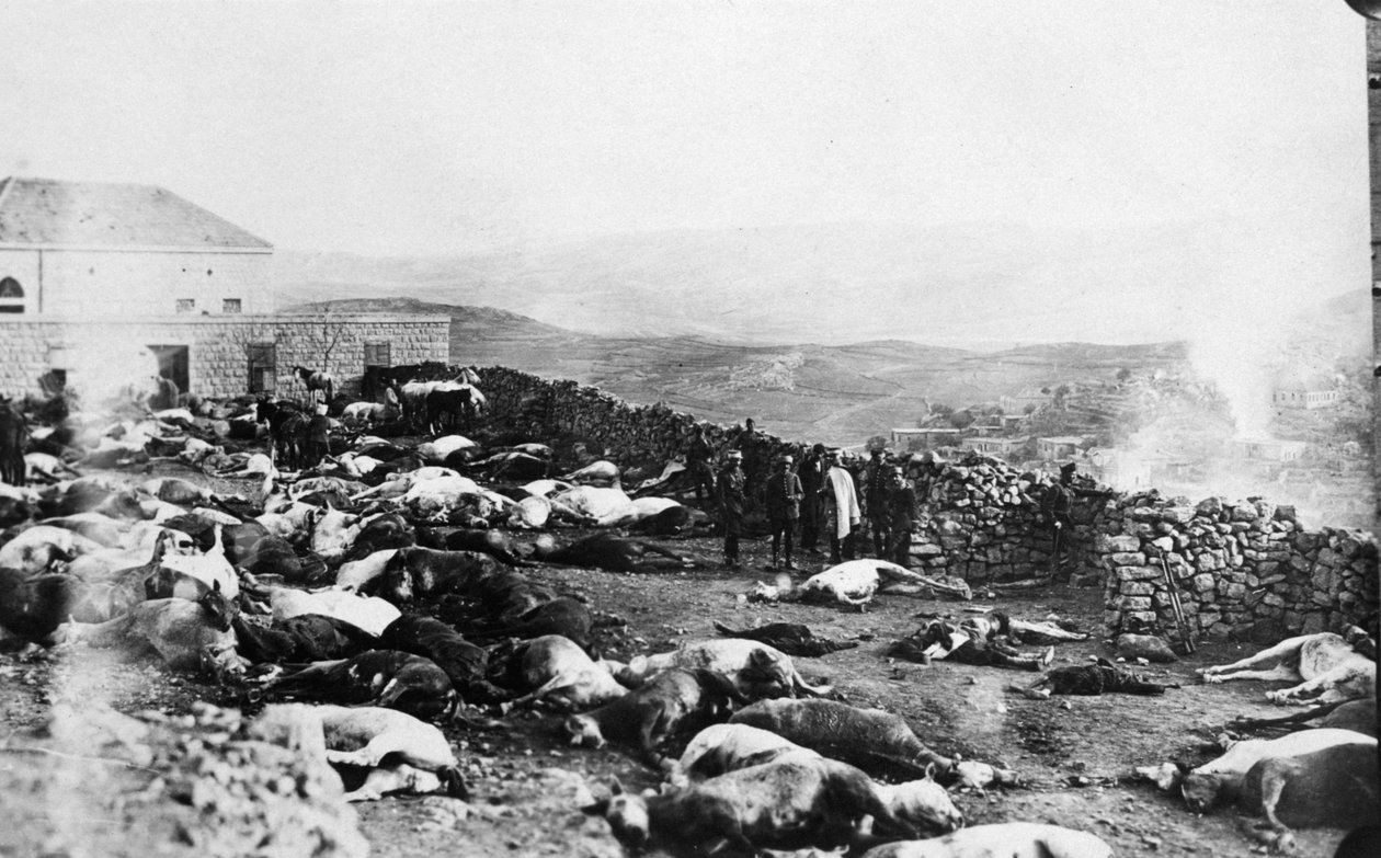 Defesa da Cidadela de Rachaya, rebelião drusa, Jabal el Druze, Síria, 1925 de Unbekannt
