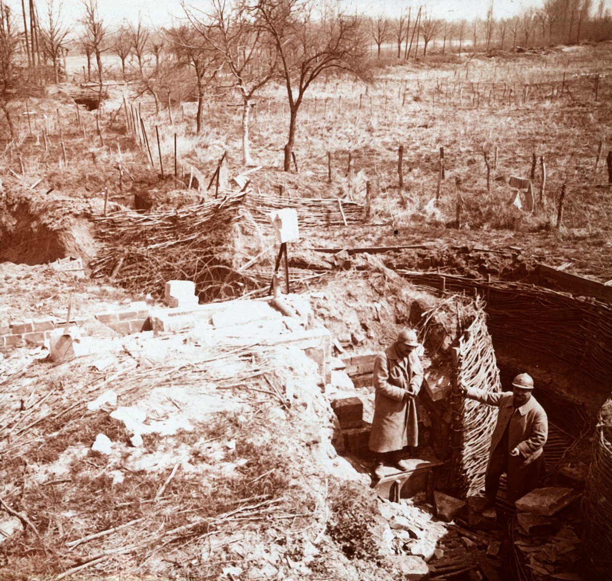 Defesas, Craonne, norte da França, c1914-c1918 de Unbekannt