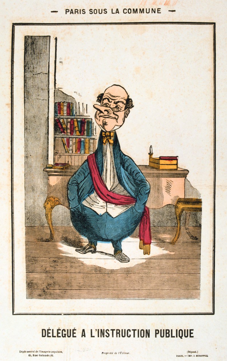 Delegado à Instrução Pública, Comuna de Paris, 1871 de Unbekannt