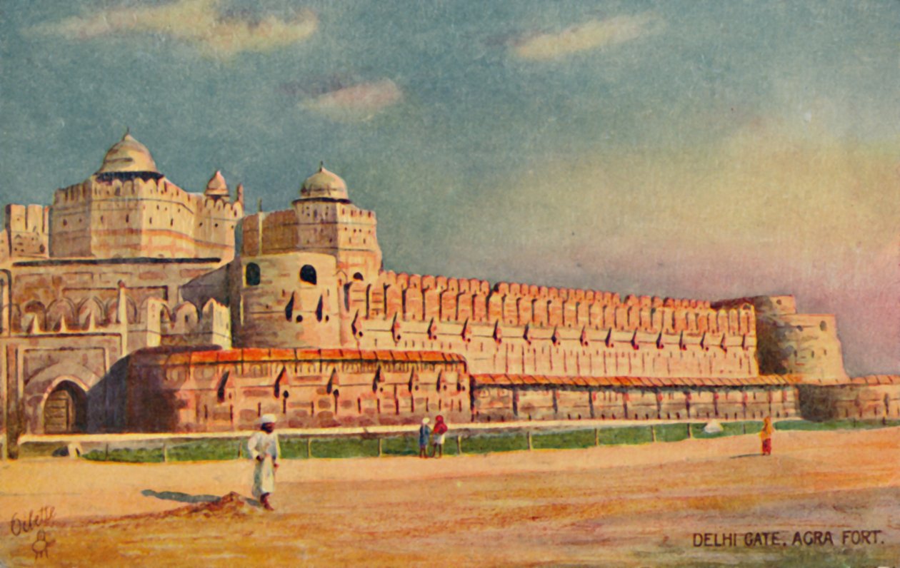 Portão de Deli, Forte de Agra. de Unbekannt