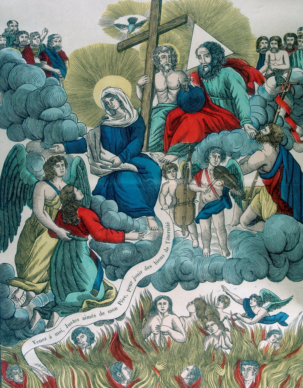 Libertação de almas do purgatório, século XIX. de Unbekannt