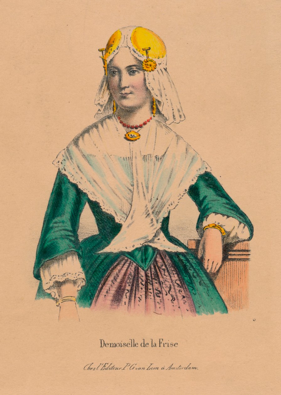 Demoiselle de la Frise, década de 1850. de Unbekannt